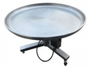 High Quality Stainless Steel Flat Type Pillow Bag Gusseted Bag Rotary Turning Collection Table for Packing System